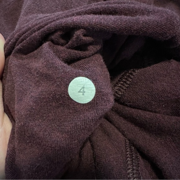 Lululemon stress less hoodie In Heathered Bordeaux burgundy - Picture 6 of 12
